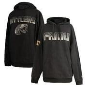 Men's FISLL  Black Florida A&M Rattlers Puff Print Sliced Pullover Hoodie