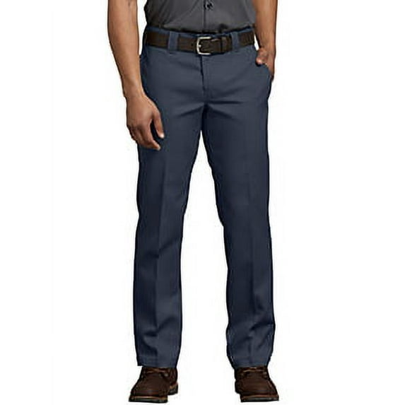 Men's FLEX Slim Fit Straight Leg Work Pant - DARK NAVY _40 - 34