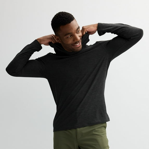 Men's FLX Luxury Soft Wander Lightweight Hoodie Color: Black Size: M