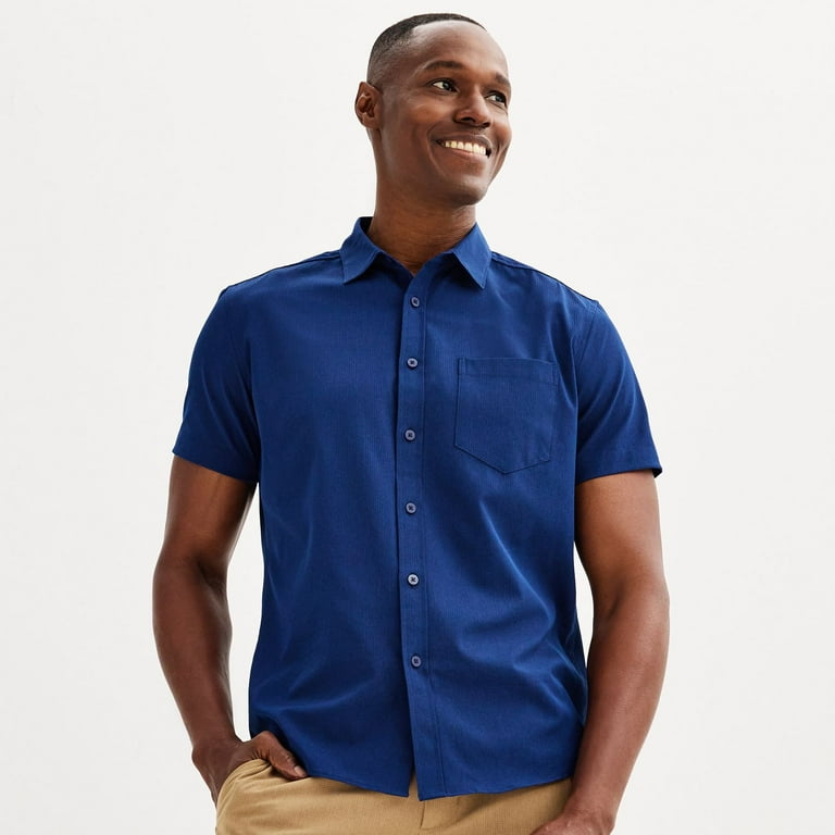 Mens untucked short sleeve shirts hot sale