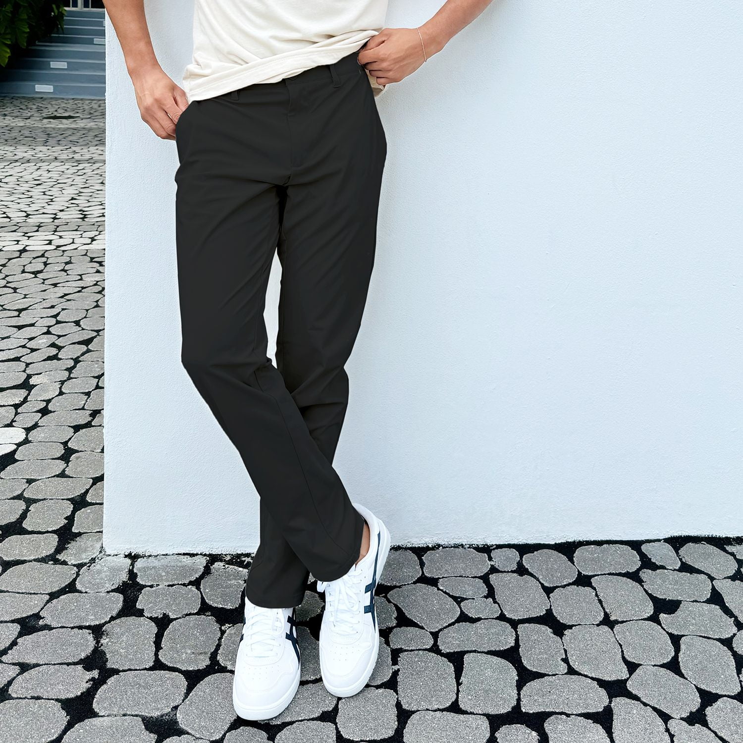 Men's FLX Premium Slim Fit Chino Pants Color: Mineral Black Size: 30X30