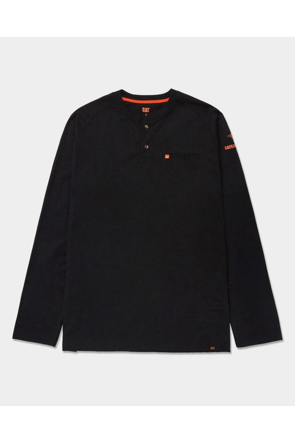 Men's FR Lightweight LS Henley | CAT® WORKWEAR