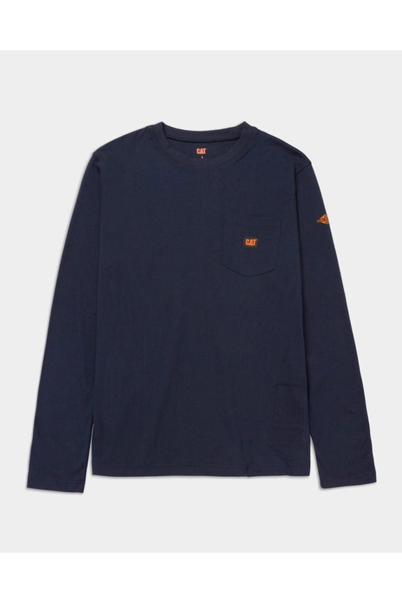 Men's FR Logo Pocket Long Sleeve T-Shirt | CAT® WORKWEAR