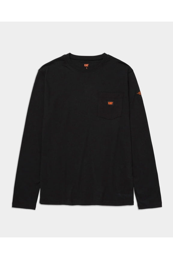 Men's FR Logo Pocket Long Sleeve T-Shirt | CAT® WORKWEAR