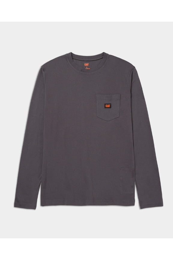 Men's FR Logo Pocket Long Sleeve T-Shirt | CAT® WORKWEAR