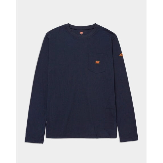 Men's FR Logo Pocket Long Sleeve T-Shirt | CAT® WORKWEAR