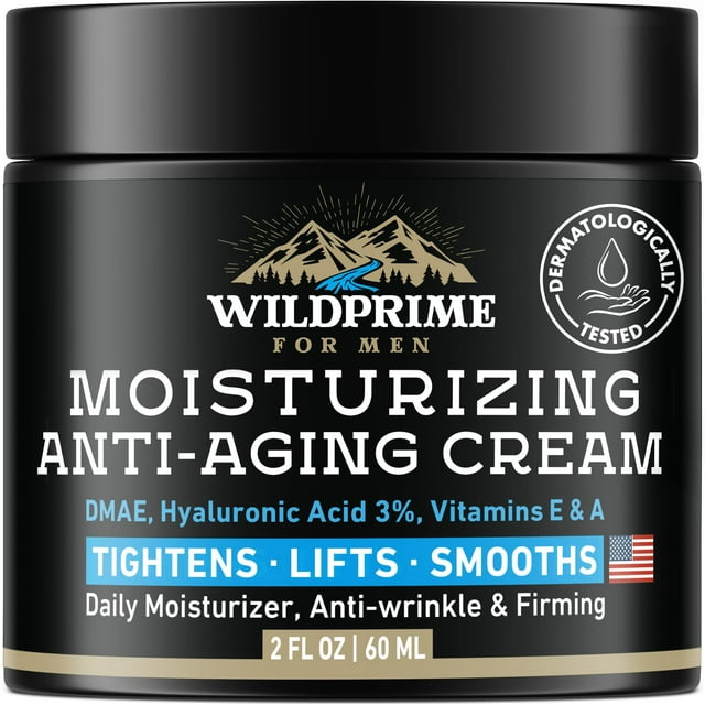 Men's Face Moisturizer Cream Anti Aging & Wrinkle Made USA