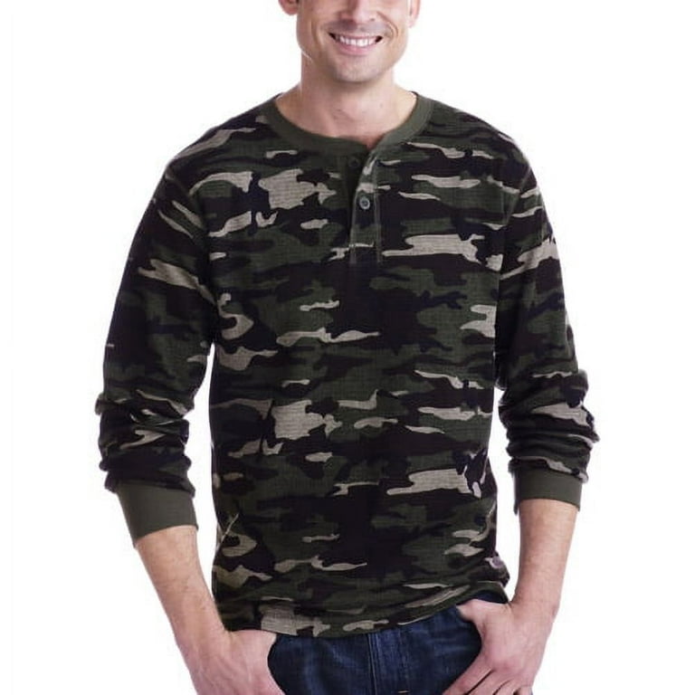 Faded glory men's henley tee outlet