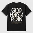 thumbnail image 1 of Men's Faith Graphic T-Shirt, God Has A Plan Scripture Tee, Short Sleeve Cotton Crewneck, 1 of 9