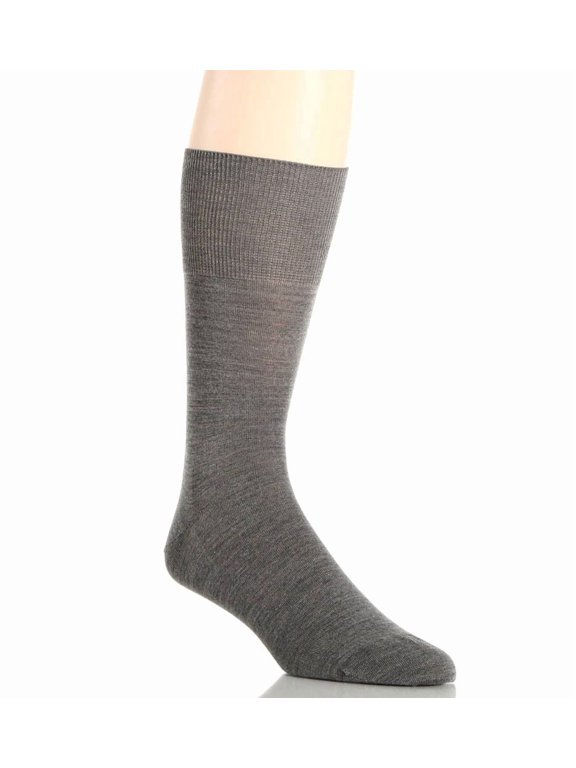 Men's Falke 14435 Airport Heat Regulating Virgin Wool Sock (Dark Grey Melange XL)