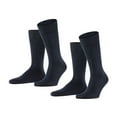 thumbnail image 1 of Falke Men's Socks, 2-Pack - Happy, Short Socks, Cotton Black Blue 43-46 (Uk 8,5-11), 1 of 5