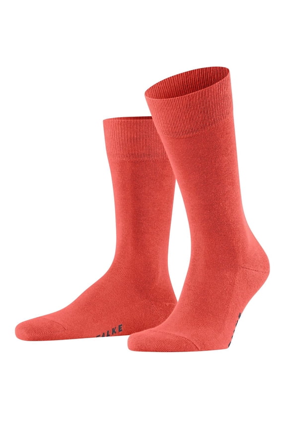 Men's Falke 14657 Family Sustainable Cotton Blend Crew Sock (Orange S)
