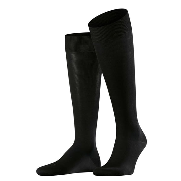 Men's Falke 15660 Functional Wellness Energizing Cotton Sock (Black L)