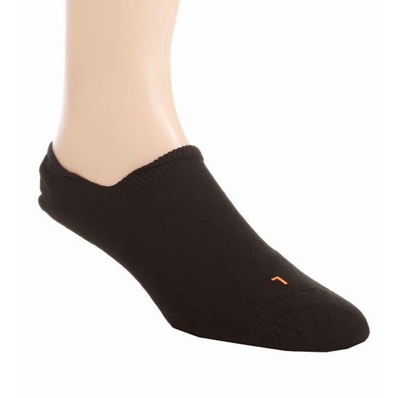 Men's Falke 16601 Cool Kick No Show Plush Sneaker Sock (Black L)