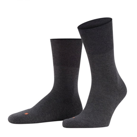 Men's Falke 16605 Run Plush Sole Sock (Dark Grey L)