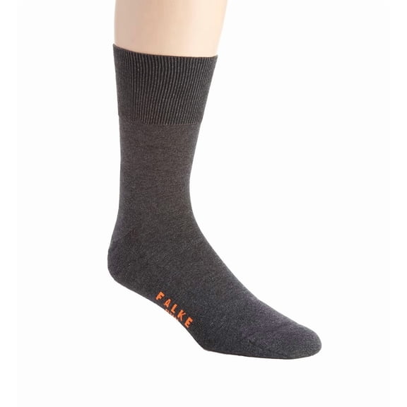 Men's Falke 16605 Run Plush Sole Sock (Dark Grey L)