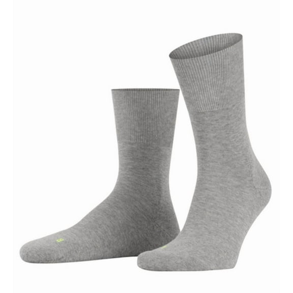 Men's Falke 16605 Run Plush Sole Sock (Light Grey M/L)