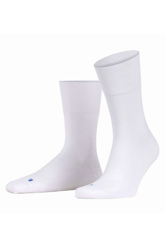 Men's Falke 16605 Run Plush Sole Sock (White L)