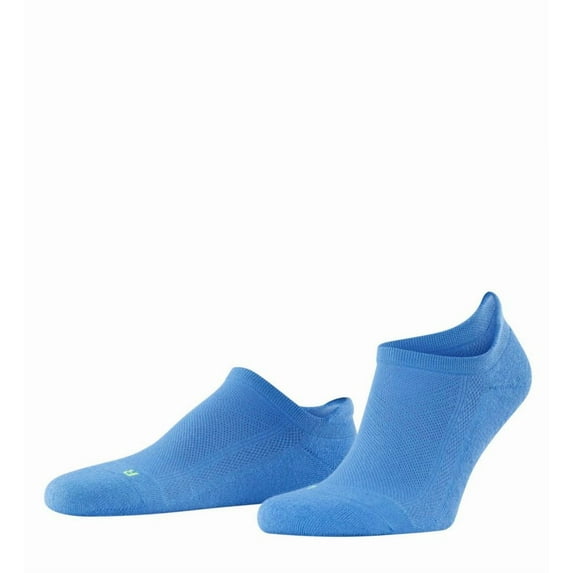 Men's Falke 16609 Cool Kick No Show Plush Sneaker Sock (Blue L)