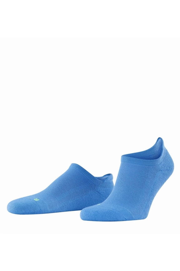 Men's Falke 16609 Cool Kick No Show Plush Sneaker Sock (Blue M)