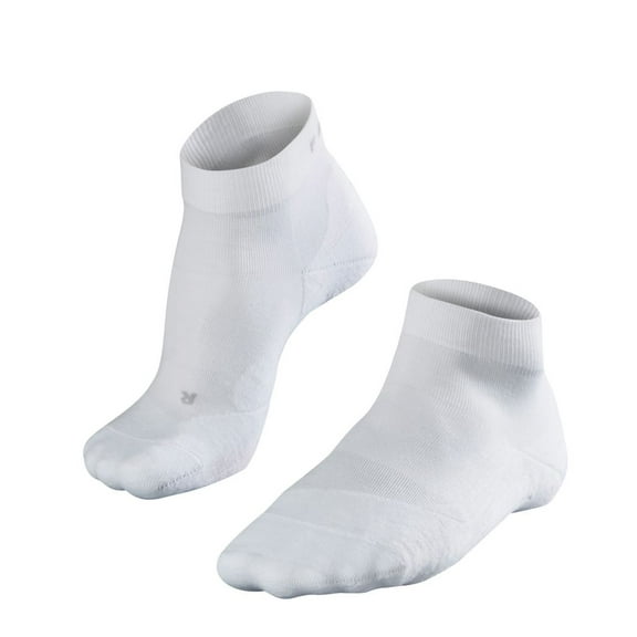 Men's Falke 16779 GO2 Short Medium Padded Golf Sock (White XL)