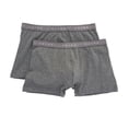 thumbnail image 1 of Men's Falke 68100 Daily Egyptian Cotton Boxer Brief - 2 Pack (Grey Melange M), 1 of 1