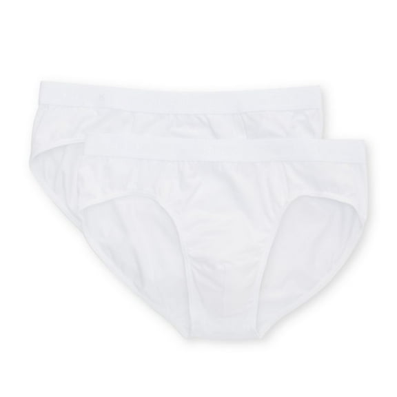 Men's Falke 68101 Daily Egyptian Cotton Brief - 2 Pack (White S)