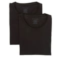 thumbnail image 1 of Men's Falke 68108 Daily Egyptian Cotton Crew Neck T-Shirt - 2 Pack (Black M), 1 of 1