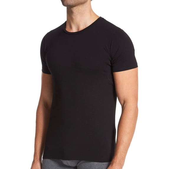 Men's Falke 68118 Outlast Crew Neck T-Shirt (Black M)