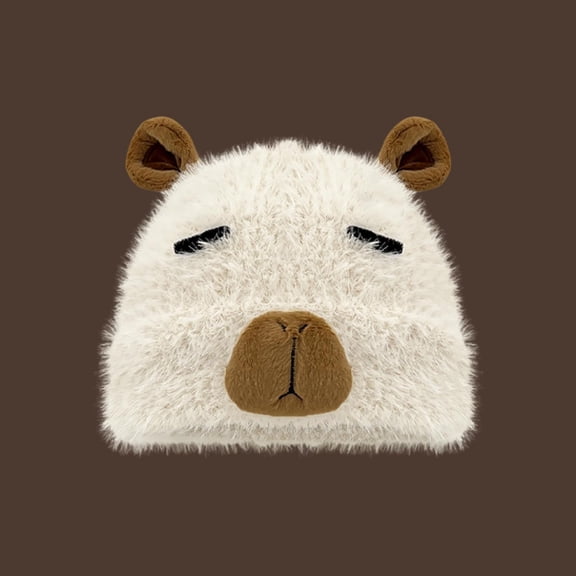 Men's Fall And Winter Hats Furry Wool Cap for Students and Couples Thickened Warm Ear Headgear