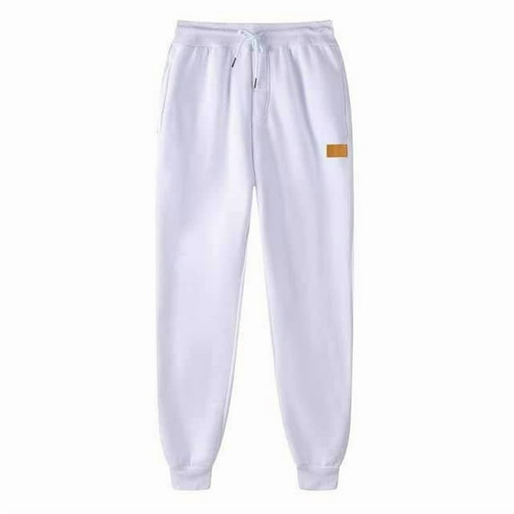 Men's Fall Sweatpants Relaxed Outdoor Sports Joggers Workout Trousers Drawstring Elastic Waist Athletic Tapered Pants