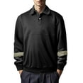 thumbnail image 1 of Men's Fall Sweatshirt Casual Loose Pullover Sweater Blouses A Lapel Button Up Top Long Sleeved Thermal Shirt Winter Men'S Gym Golf Tops, 1 of 6