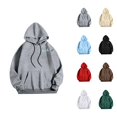 thumbnail image 1 of Men's Fall And Winter Plus Size Hoodless Pullover Fashion Sweatshirt Garment Top Hop Oversized Crew Neck Sweatshirt Men Cotton Hooded Sweatshirt, 1 of 4