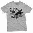 thumbnail image 1 of Men's Family Christmas Tree Popular Culture T-shirt Funny Xmas Gifts Family Experience Tee (Large Grey), 1 of 6