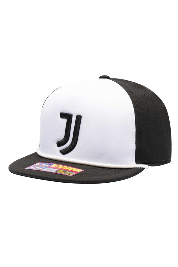 Men's Fan Ink White Juventus Avalanche Snapback Hat - OSFA
