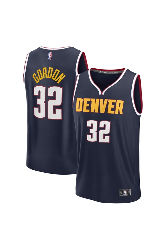 Men's Fanatics Aaron Gordon Navy Denver Nuggets Fast Break Replica Jersey - Icon Edition