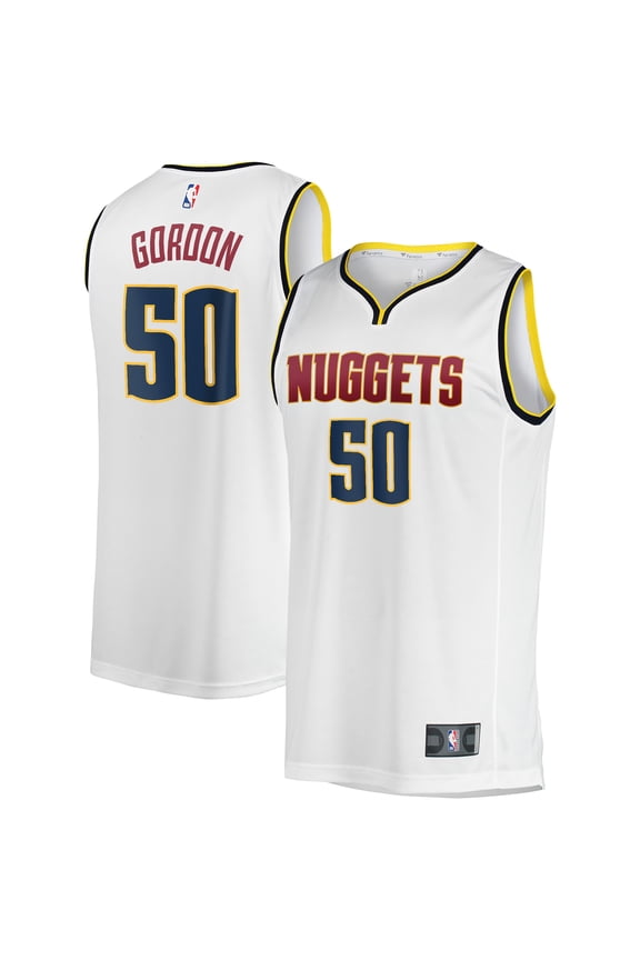 Men's Fanatics Aaron Gordon White Denver Nuggets Fast Break Player Jersey - Association Edition