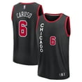 thumbnail image 1 of Men's Fanatics Alex Caruso Black Chicago Bulls Fast Break Jersey - City Edition, 1 of 3