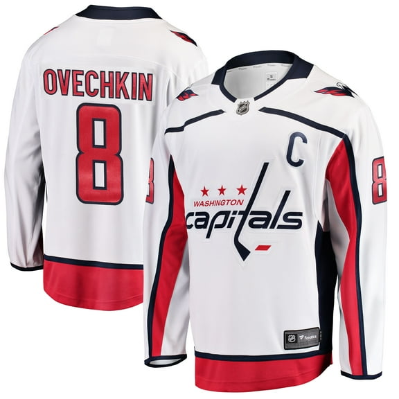 Men's Fanatics Alexander Ovechkin White Washington Capitals  Breakaway Jersey