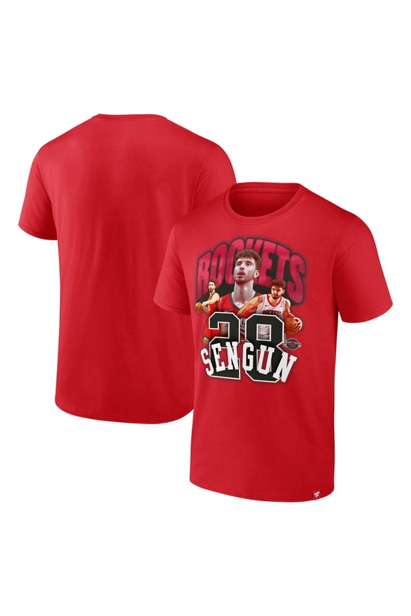 Men's Fanatics Alperen Sengun Red Houston Rockets Notorious 4.0 T-Shirt