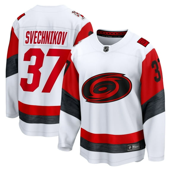 Men's Fanatics Andrei Svechnikov White Carolina Hurricanes Away Breakaway Jersey