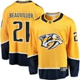 thumbnail image 1 of Men's Fanatics Anthony Beauvillier Gold Nashville Predators  Premier Breakaway Player Jersey, 1 of 3