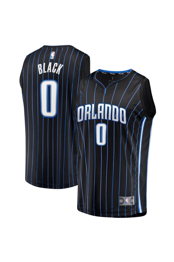 Men's Fanatics Anthony Black Black Orlando Magic  Fast Break Replica Jersey - Icon Edition