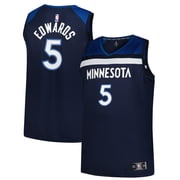 Men's-Fanatics Anthony Edwards Navy Minnesota Timberwolves Big & Tall Fast Break Jersey - Icon Edition