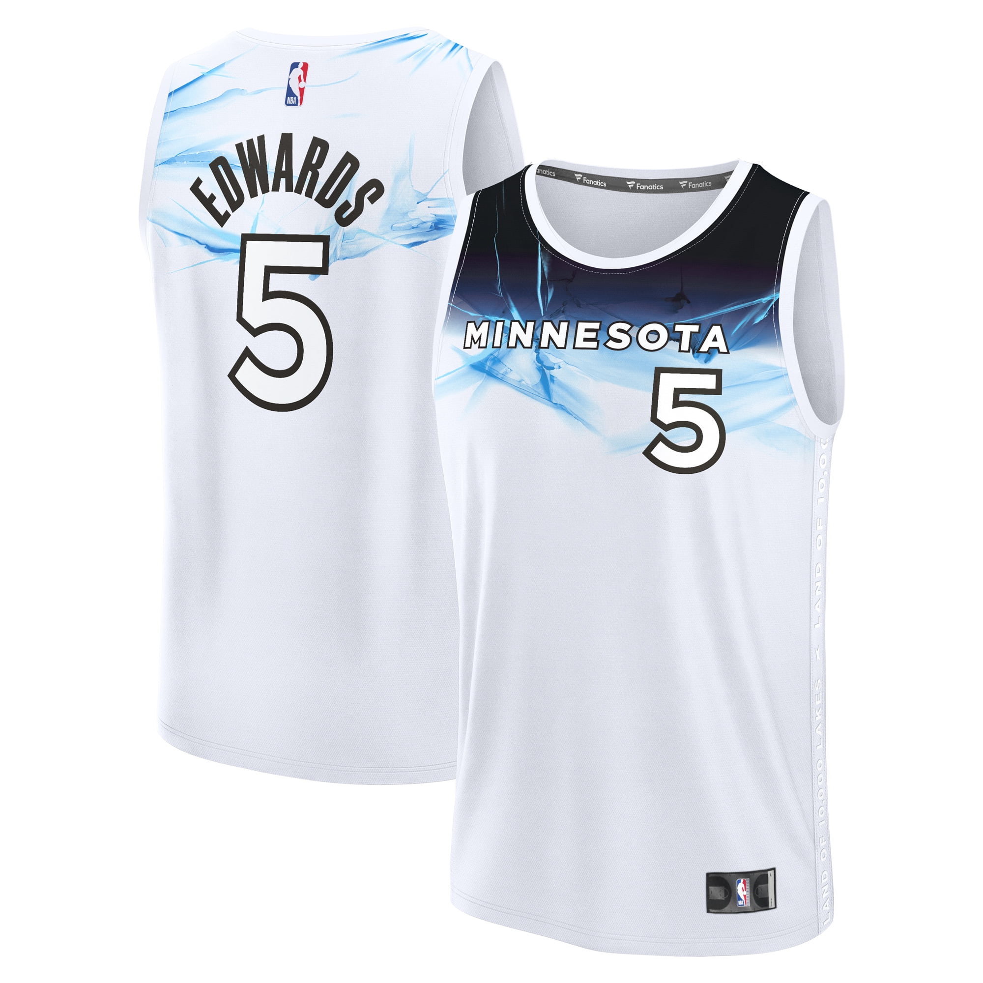 Men's Fanatics Anthony Edwards White Minnesota Timberwolves