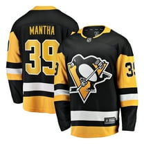 Men's Fanatics Anthony Mantha Black Pittsburgh Penguins Home Breakaway Jersey