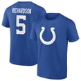 thumbnail image 1 of Men's Fanatics Anthony Richardson Royal Indianapolis Colts  Icon Name & Number T-Shirt, 1 of 3