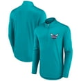 thumbnail image 1 of Men's Fanatics Aqua Charlotte Hornets Lightweight Quarter-Zip Pullover, 1 of 3