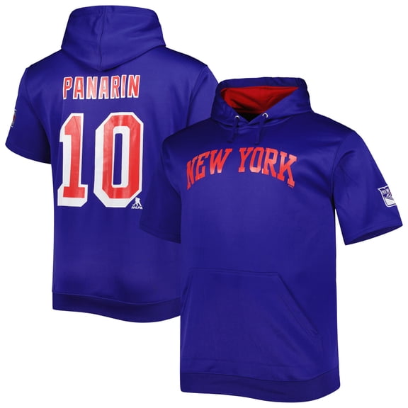 Men's Fanatics Artemi Panarin Blue New York Rangers Big & Tall Name & Number Pullover Hoodie