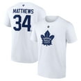 thumbnail image 1 of Men's Fanatics Auston Matthews White Toronto Maple Leafs Authentic Stack Name & Number T-Shirt, 1 of 3